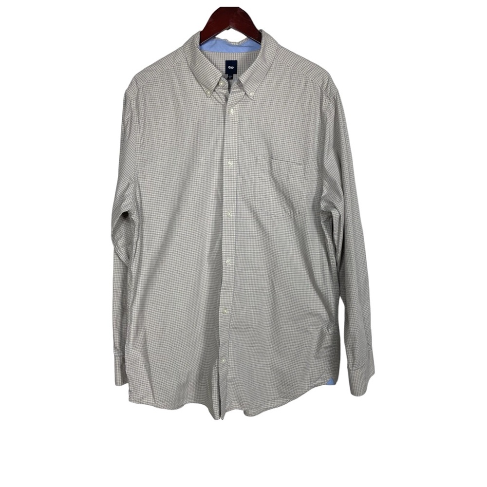 Gap Men's Checkered 100% Cotton Button Down Shirt Size XL